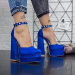 Női sarkú cipő és platform 2SY12 Kék » MeiMall.hu