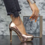Női sarkú cipő és platform 2YXD32 Pezsgő Mei
